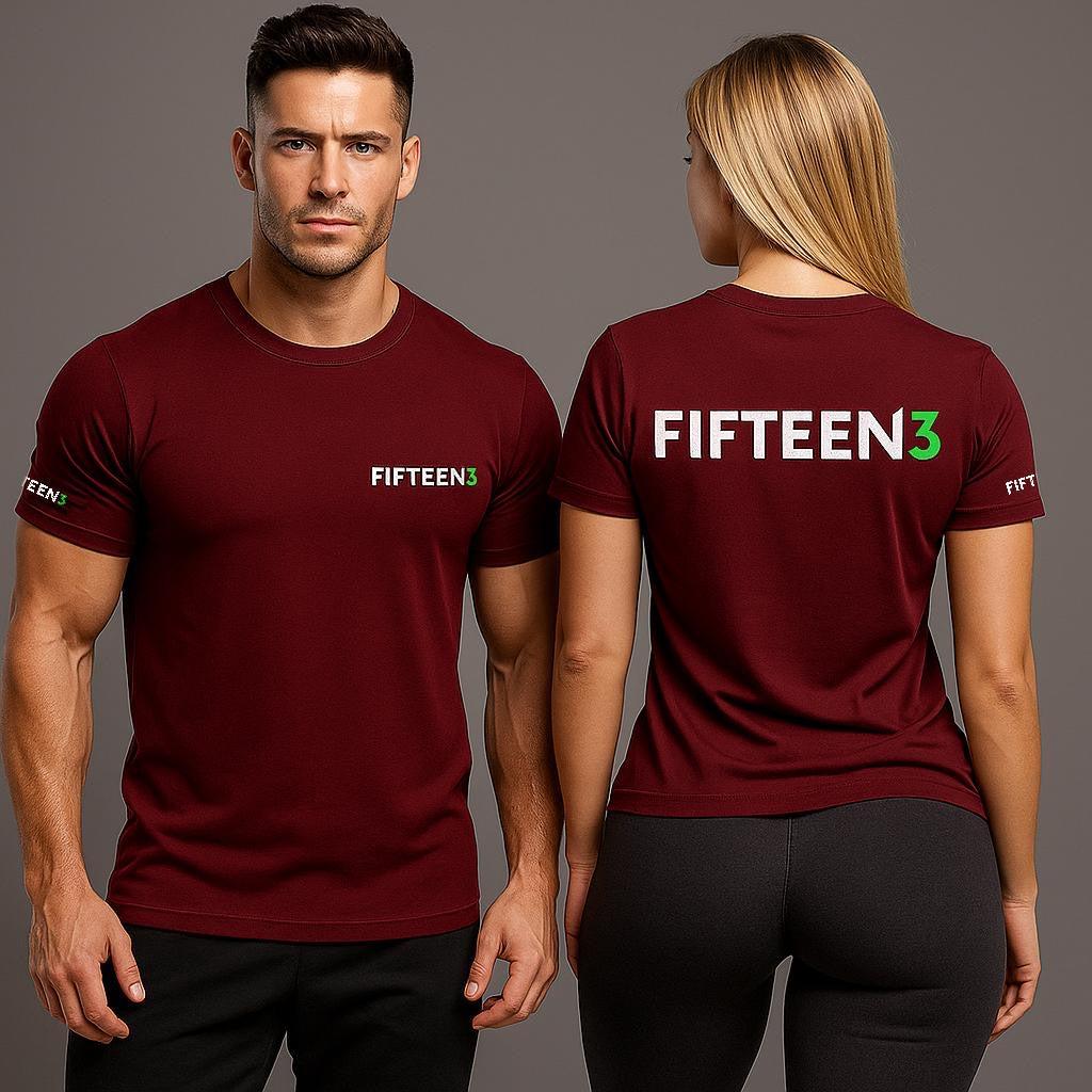 FIFTEEN3 Performance Tee - Burgundy